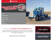 Tablet Screenshot of casualtytruck.com